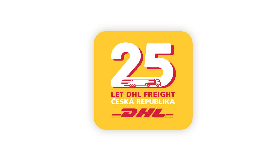 logo DHL 25 let
