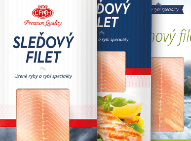 Návrh konceptu designu obalů uzených rybích specialit značky L'Fish