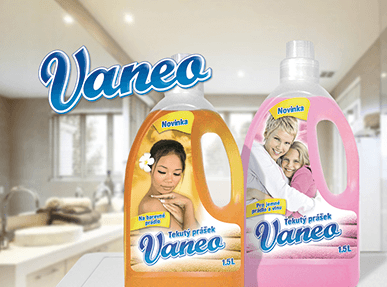 Redesign obalů a etiket výrobkové řady značky Vaneo